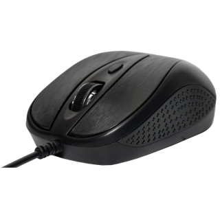Mouse óptico UNNO TEKNO, USB trek negro ms6513bk