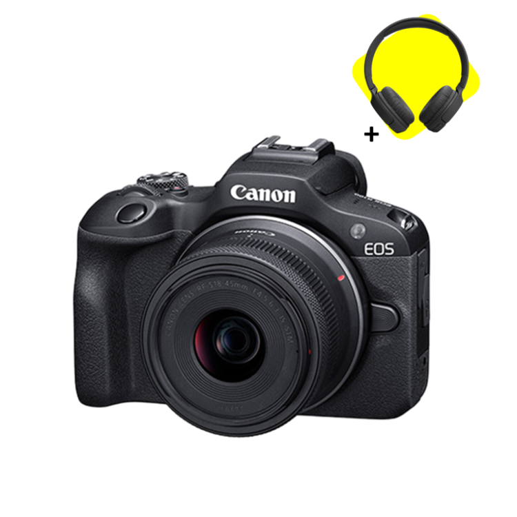 Canon EOS R100: Cámara Mirrorless con Lente 18-45mm para Creadores