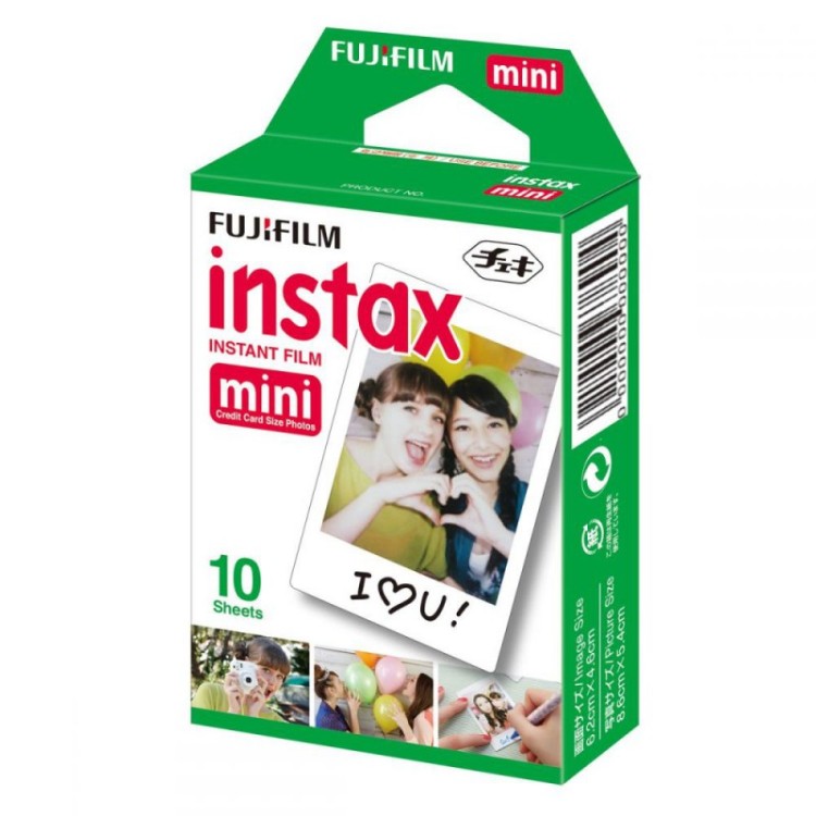 10 Paquetes De Fujifilm Instax Mini Film Película Papel