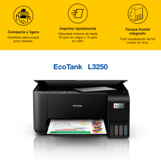 Multifuncional EPSON EcoTank L3250 - inalámbrico