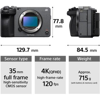 Camara SONY ILME-FX3 (Solo cuerpo)