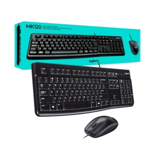 Kit teclado y mouse LOGITECH USB MK120 Español