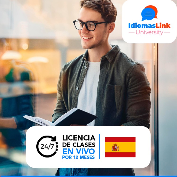 Idioma ESPAÑOL - Clases ilimitadas en vivo por 12 meses