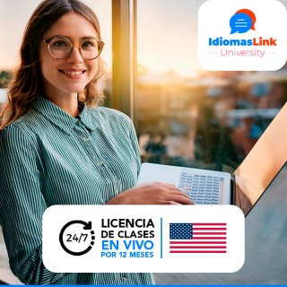 Idioma INGLÉS - Clases ilimitadas en vivo por 12 meses