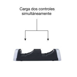 Soporte de carga doble VERBATIM para controles dualsense de PlayStation®5