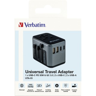 Adaptador de viaje universal VERBATIM uta-03