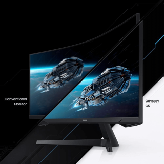 Monitor SAMSUNG Odyssey curvo 34" HDR G55T WQHD 165HZ