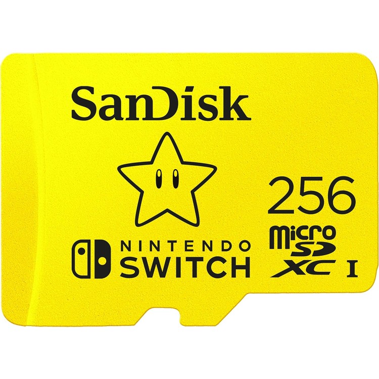 Tarjeta microSD SANDISK 256GB microSDXC Nintendo Switch UHS-I Card 100 MB/s Super Mario Super Star