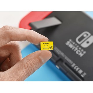 Tarjeta microSD SANDISK 256GB microSDXC Nintendo Switch UHS-I Card 100 MB/s Super Mario Super Star