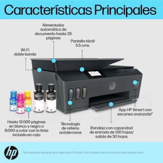 Multifuncional HP Smart Tank 530 inalámbrico